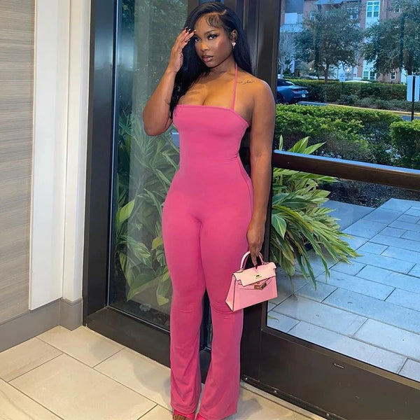 No Excuses Pink Jumpsuit