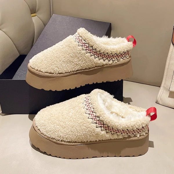 Fuzzy platform online slippers