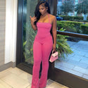 No Excuses Pink Jumpsuit