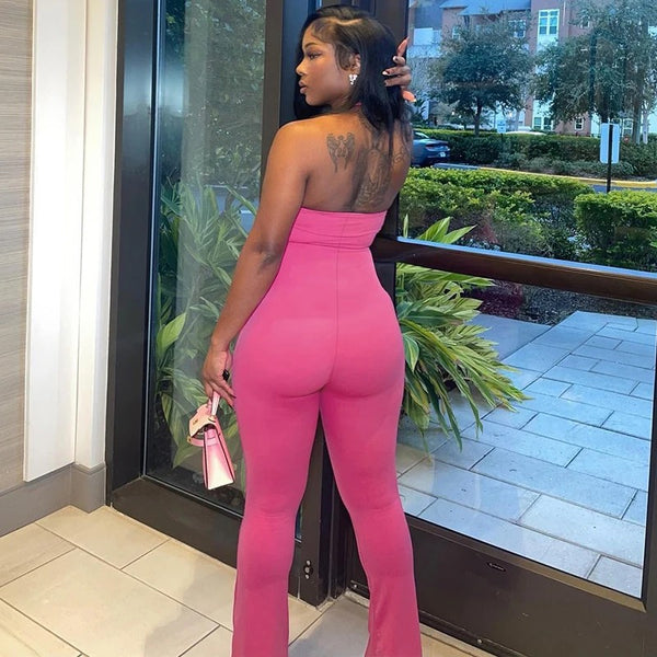 No Excuses Pink Jumpsuit