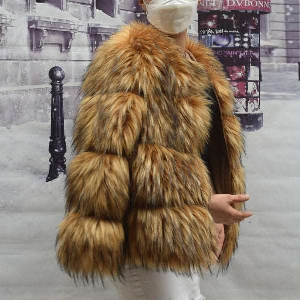 Faux Fur Winter Coat