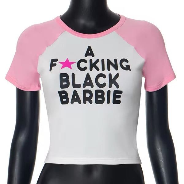 Black Barbie Crop Top