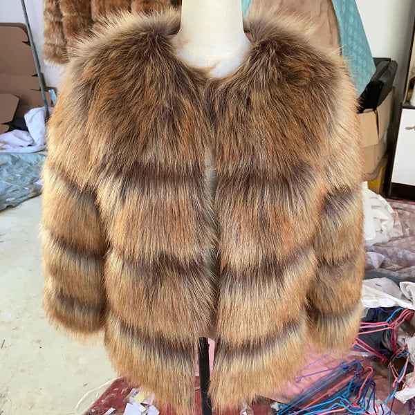 Faux Fur Winter Coat