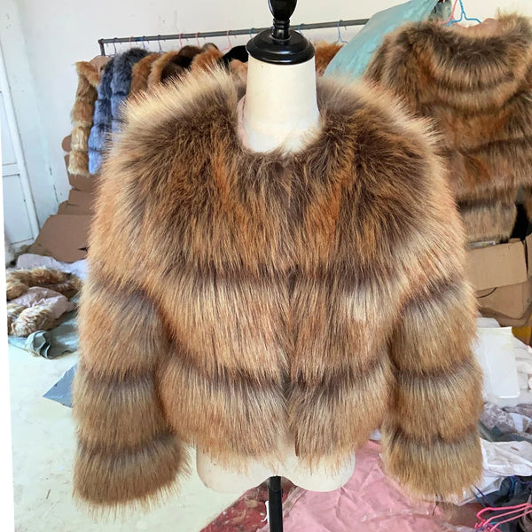 Faux Fur Winter Coat