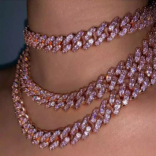 Iced out hot sale choker set